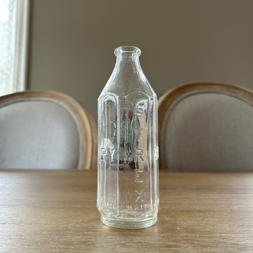 Pyrex Vintage Antique Glass Baby Bottle
